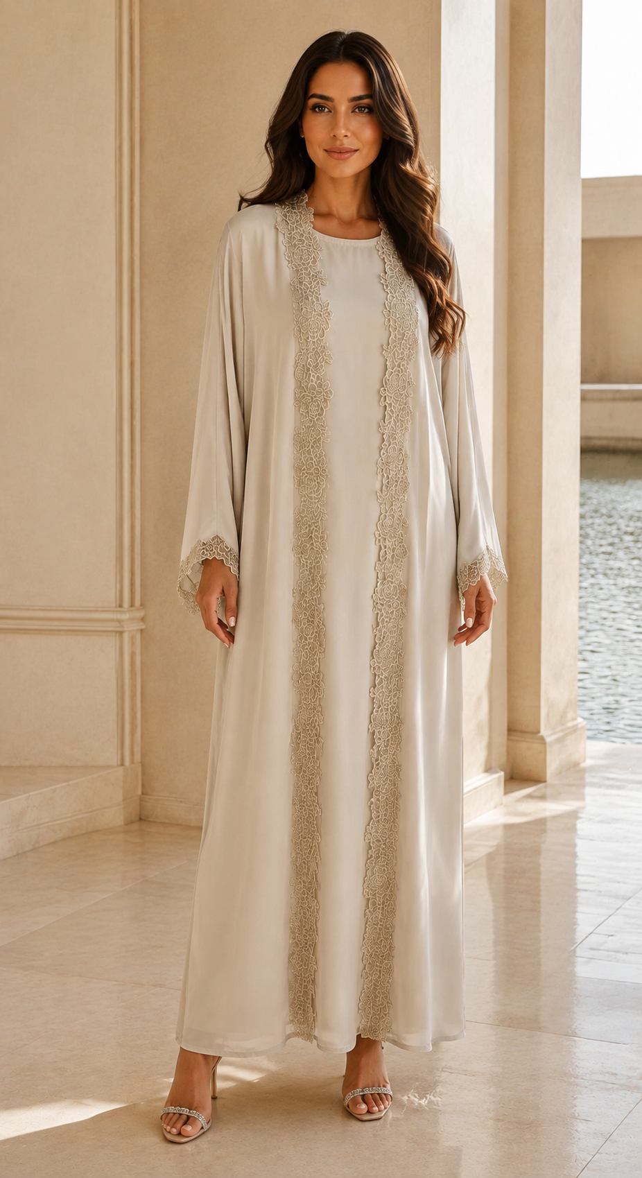 Crystal Lace Abaya