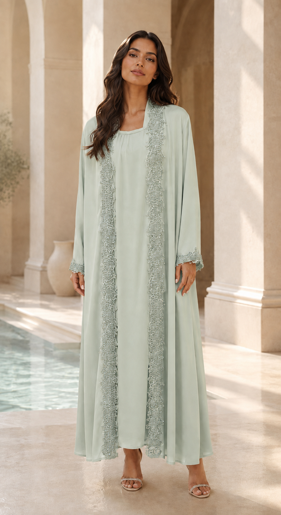 Crystal Lace Abaya