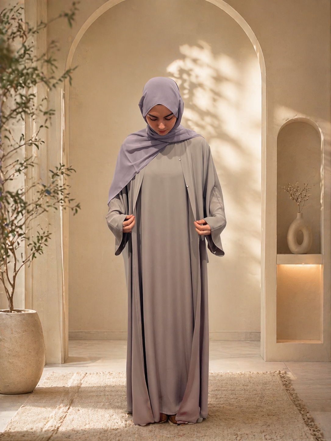 Abaya Set I Taupe