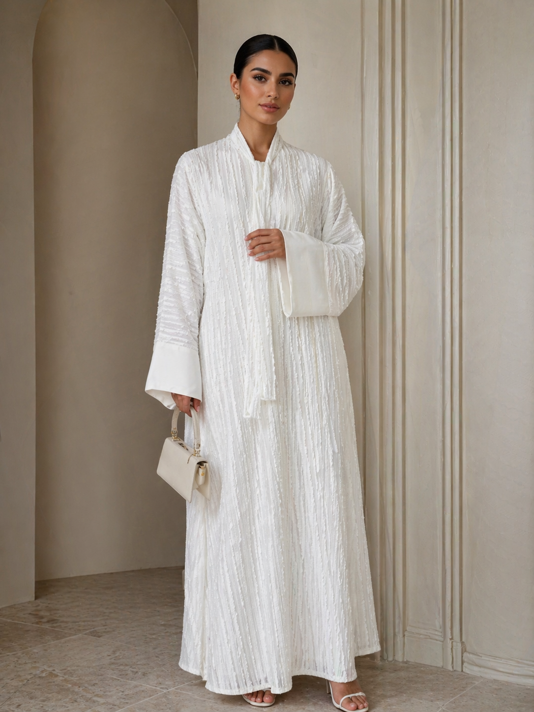 Leinen Abaya-Set